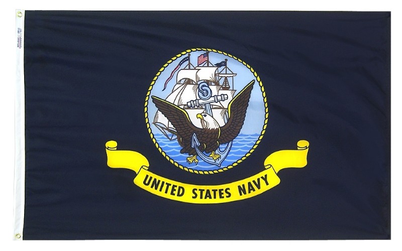 12 x 18" Nylon Navy Flag