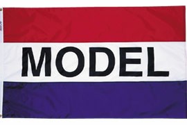 3 x 5' Nylon "Model" Message Flag