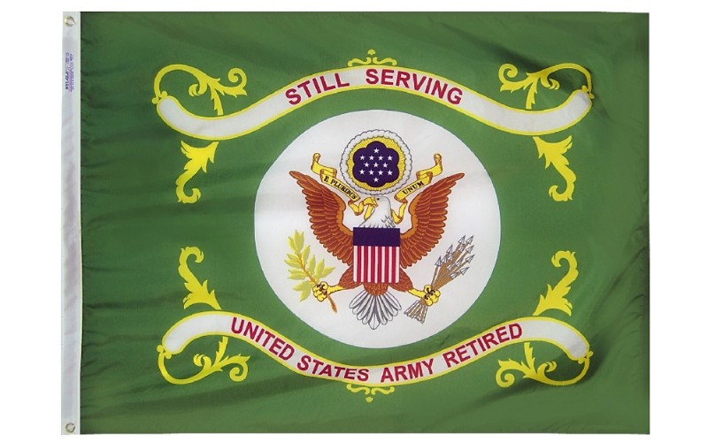 3 x 4' Nylon US Army Retired Flag