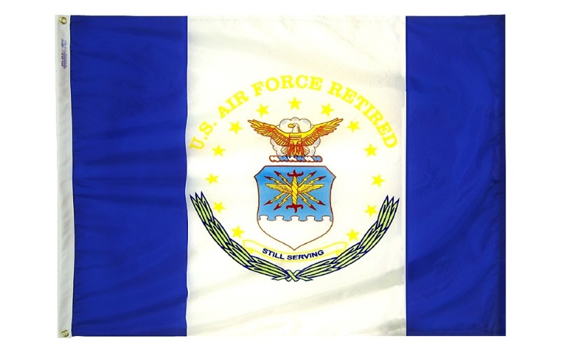 3 x 4' Nylon USAF Retired Flag