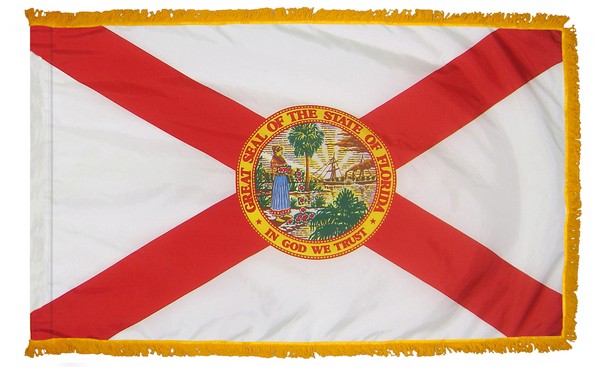 3 x 5' Nylon Florida Flag - Fringed
