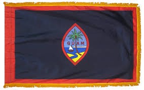 4 x 6' Nylon Guam Flag - Fringed