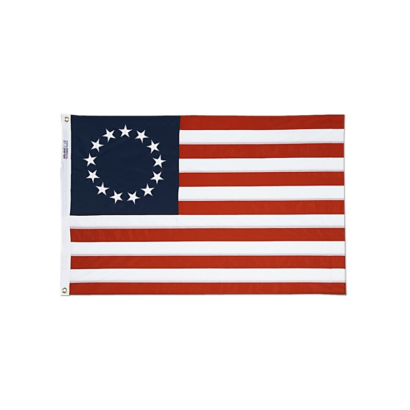 2 x 3' Nylon Betsy Ross (13 Stars) American Flag