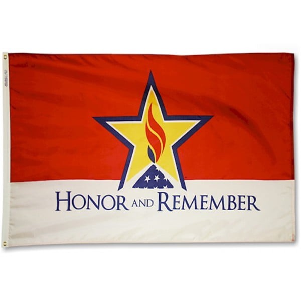 "Honor and Remember" Flag - 4 x 6' - For Outdoor Use