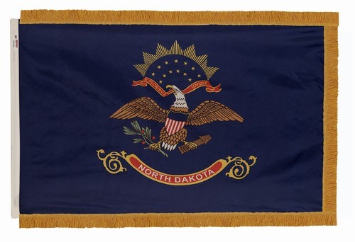 4 x 6' Nylon North Dakota Flag - Fringed