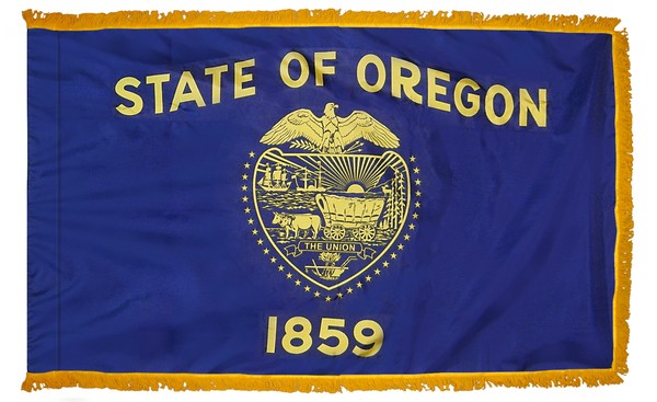 4 x 6' Nylon Oregon Flag - Fringed