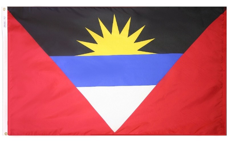 2 x 3' Nylon Antigua and Barbuda Flag