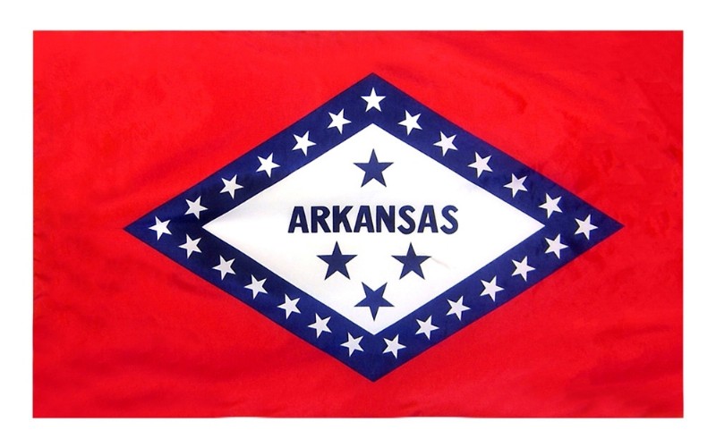 6 x 10' Nylon Arkansas Flag