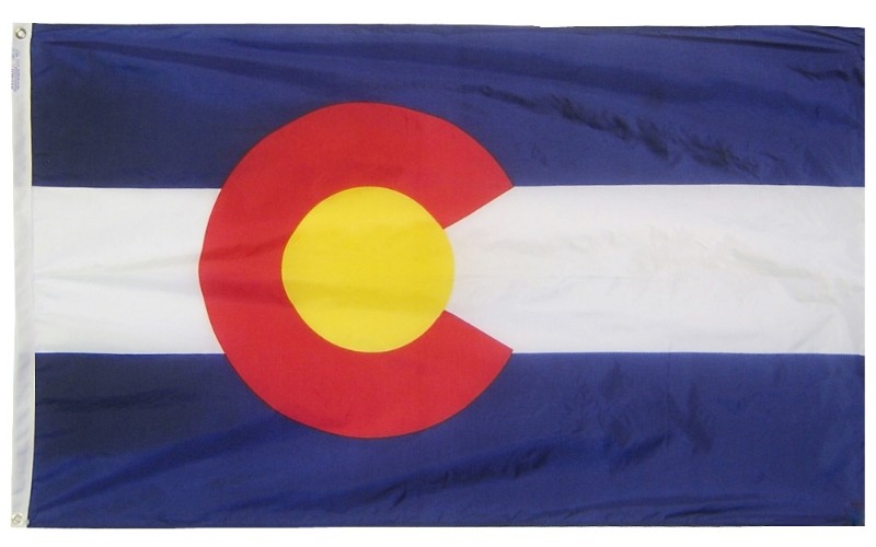2 x 3' Nylon Colorado Flag