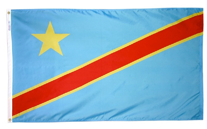 3 x 5' Nylon Dem. Rep. of Congo Flag