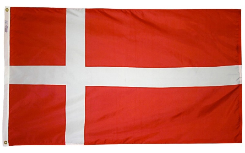 2 x 3' Nylon Denmark Flag