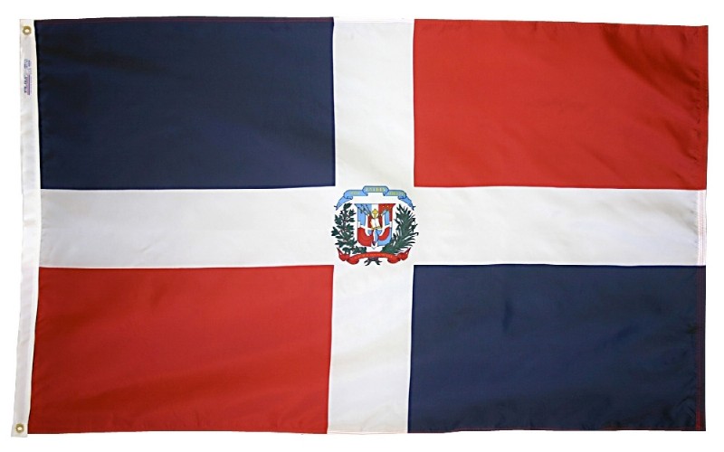 3 x 5' Nylon Dominican Republic Flag Gov't