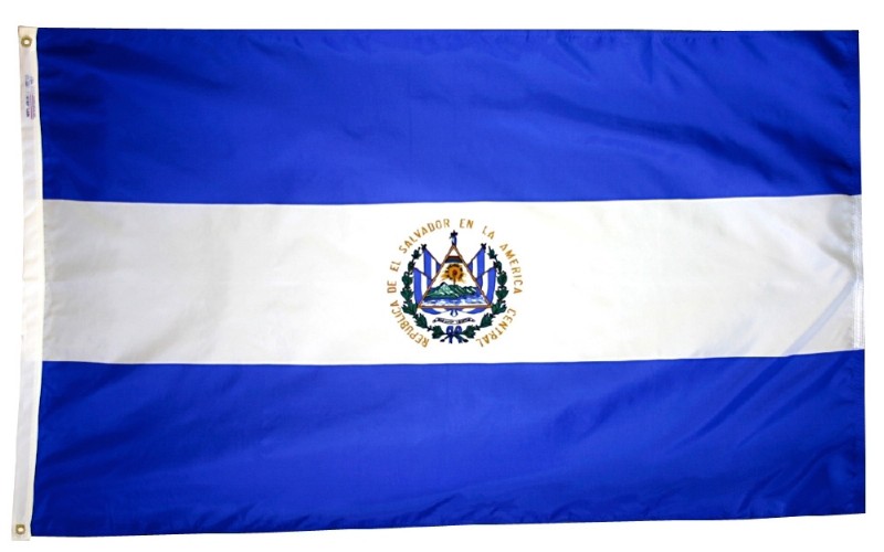 2 x 3' Nylon El Salvador Flag Gov't