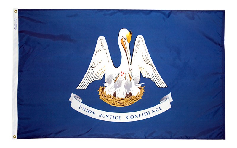 6 x 10' Nylon Louisiana Flag