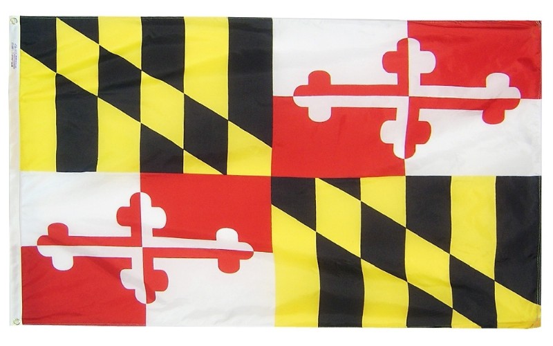 6 x 10' Nylon Maryland Flag