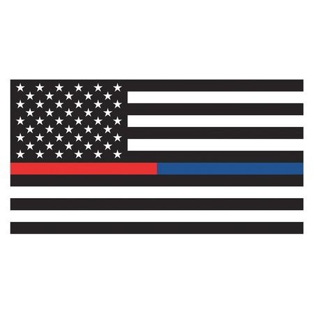 3 x 5' Nylon Thin Red Blue Line American Flag