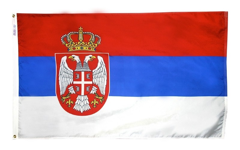 3 x 5' Nylon Serbia Flag