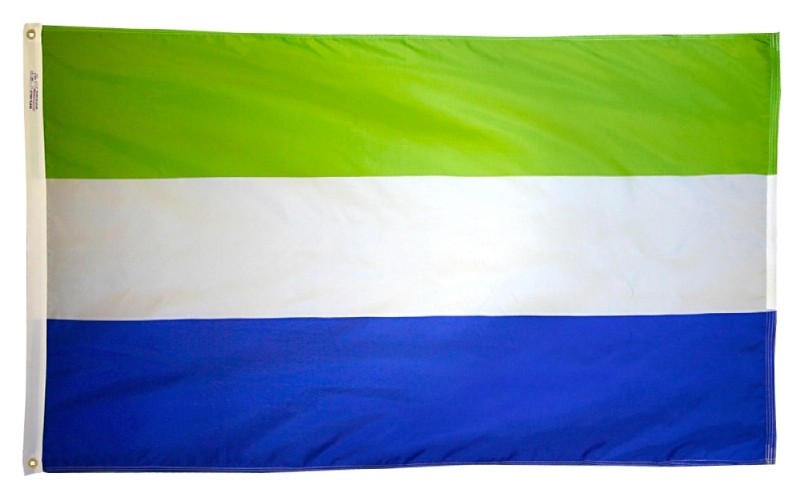 3 x 5' Nylon Sierra Leone Flag