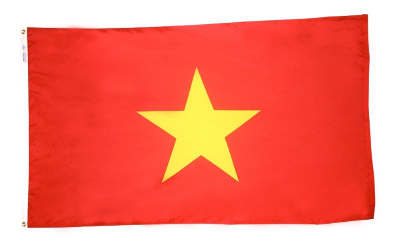 2 x 3' Nylon Vietnam Flag