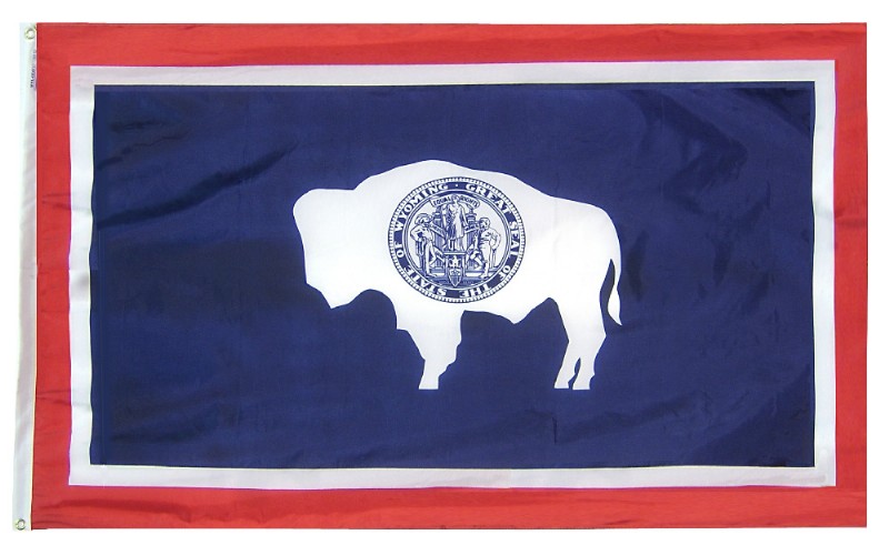 2 x 3' Nylon Wyoming Flag