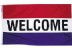 3 x 5' Nylon "Welcome" Message Flag
