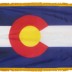 3 x 5' Nylon Colorado Flag - Fringed
