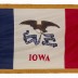 3 x 5' Nylon Iowa Flag - Fringed