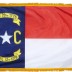 3 x 5' Nylon North Carolina Flag - Fringed