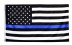 12 x 18" Nylon Thin Blue Line American Flag