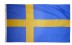 2 x 3' Nylon Sweden Flag