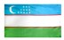 2 x 3 Uzbekistan Flag