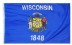 2 x 3' Nylon Wisconsin Flag