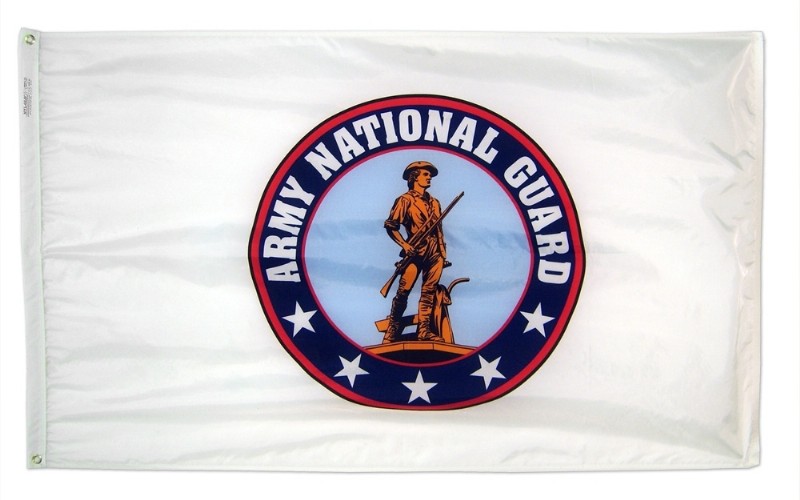 3 x 5'  Army Nat'l Guard Nyl-Glo Flag- 