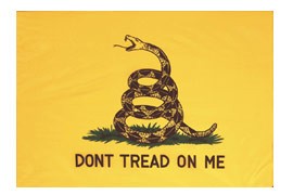 2 x 3' Nyl-Glo Gadsden Flag