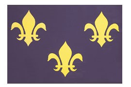 3 x 5' French Fleur-de-lis Flag