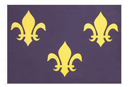 3 x 5' French Fleur-de-lis Flag