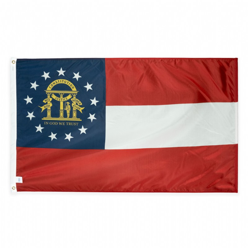 2 x 3' Nylon Georgia Flag