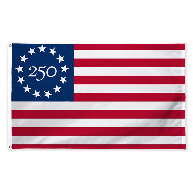 3'x5' Betsy Ross Flag – 250th Anniversary Edition Nylon Printed