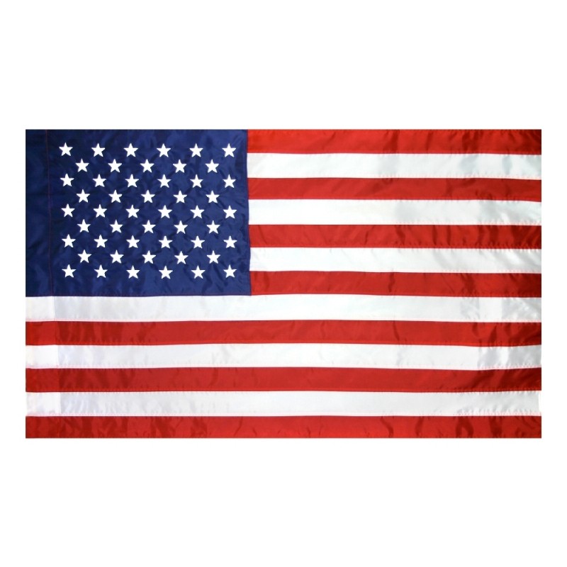 2.5 x 4' Nylon American Flag with Pole Sleeve