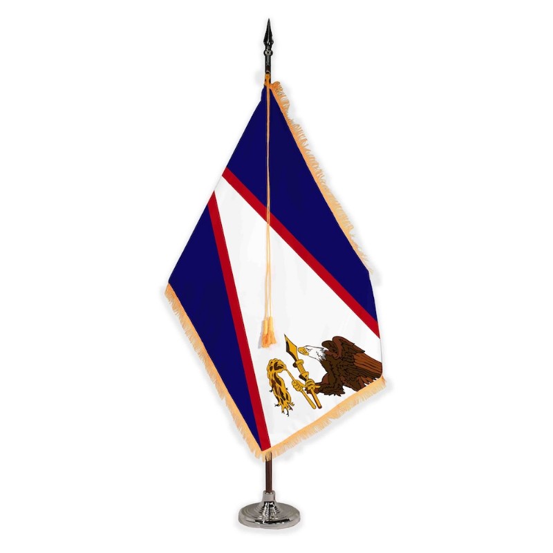 7’ American Samoa Indoor Oak Pole Set with Plastic Accessories