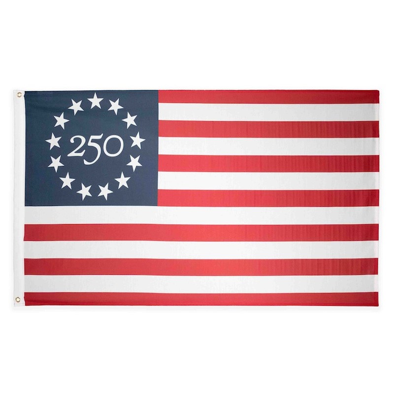3'x5' Betsy Ross 250 Flag – Poly/Cotton Printed Anniversary Edition