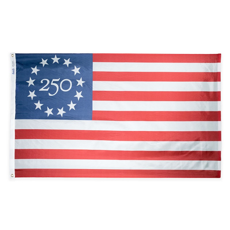 3'x5' Betsy Ross Flag – 250th Anniversary Edition Nylon Printed