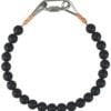 11" Beaded Retainer Ring - Black