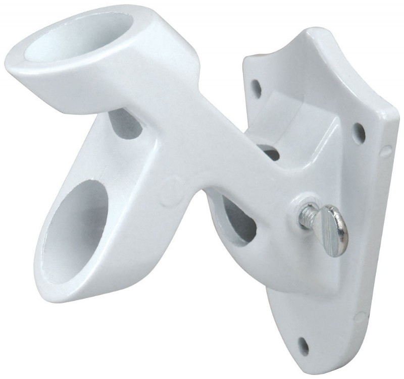 Bracket for Spinning Flagpole - 2 Position - White