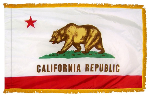 4 x 6' Nylon California Flag - Fringed