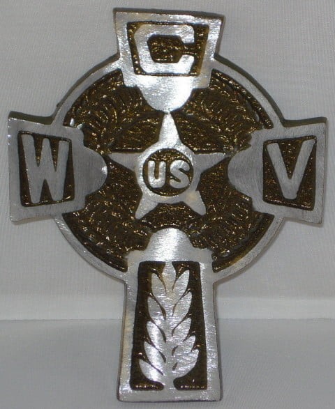 Catholic Veteran Grave Marker - Bronze