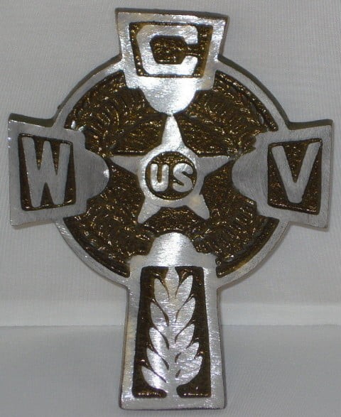 Catholic Veteran Grave Marker - Aluminum