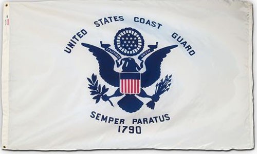 4 x6' Polyester Coast Guard Flag