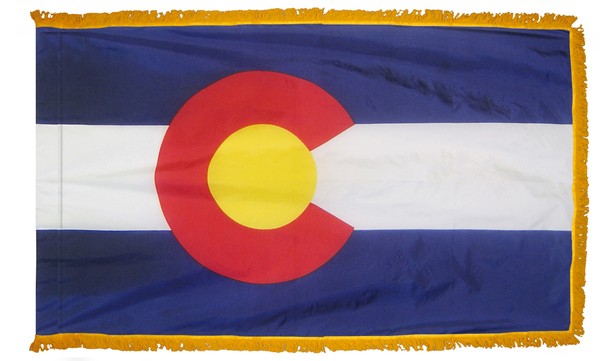 4 x 6' Nylon Colorado Flag - Fringed