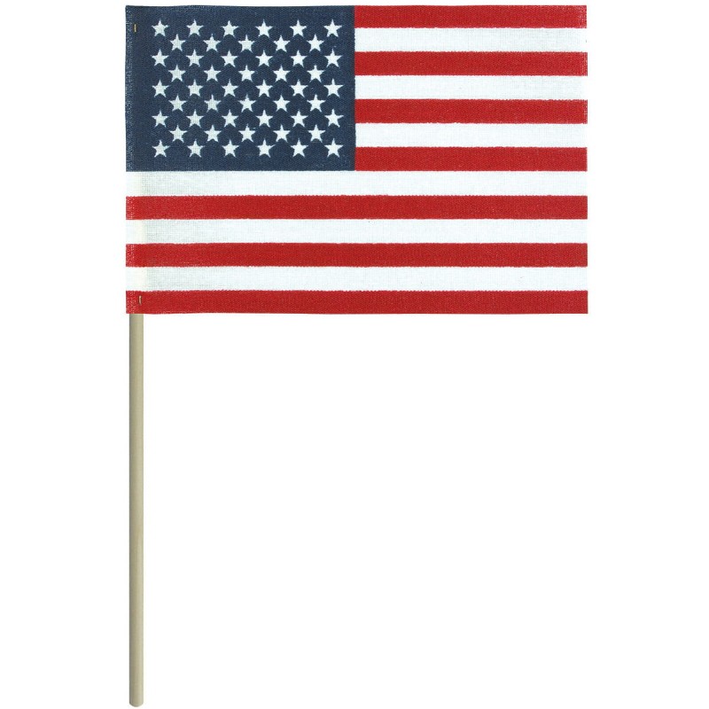 4 x 6" Handheld American Flags - Sold by the gross (144 flags)